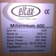 Eltax milennium 400 denmark 2х400watt/4-8ohm-90/29/26см от швеицария, снимка 11 - Тонколони - 15497284