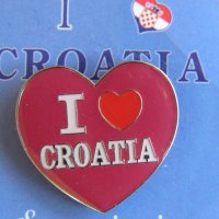  Значка - емблема на Хърватска, снимка 1 - Колекции - 24641540