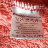 Плюшен детски халат в розово размер 104/110, снимка 8 - Хавлии и халати - 20282078