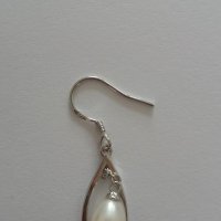 Сребърен комплект с естествени перли, снимка 2 - Бижутерийни комплекти - 21326986