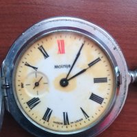 Руски джобен часовник Molnija, снимка 4 - Антикварни и старинни предмети - 20376929