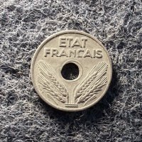 20 центимес Франция 1941, снимка 3 - Нумизматика и бонистика - 24864328