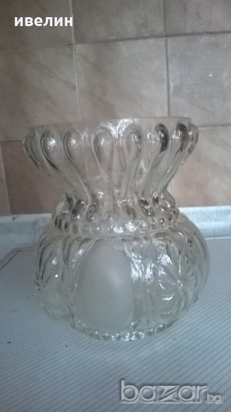 четири  стъкла арт деко за полилей,аплик, снимка 1