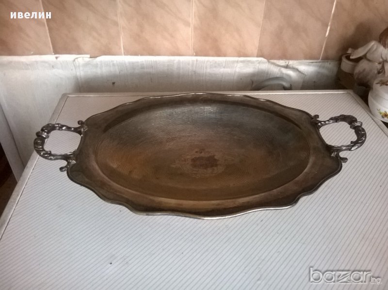 стара посребрена антикварна купа-арт деко, снимка 1