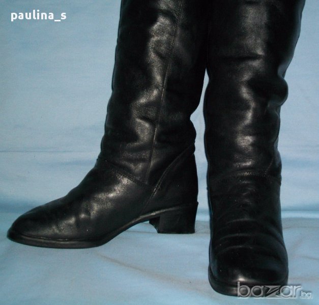 Рядка находка / Италиански ботуши "Fausto Santini" естествена кожа, снимка 1