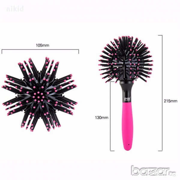 3 D четка за коса кръгла, снимка 1