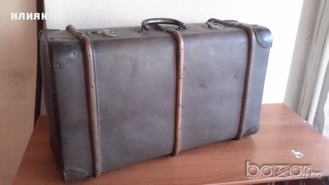 Старинен куфар със обков метал и дърво има забележки , снимка 7 - Други стоки за дома - 16556448