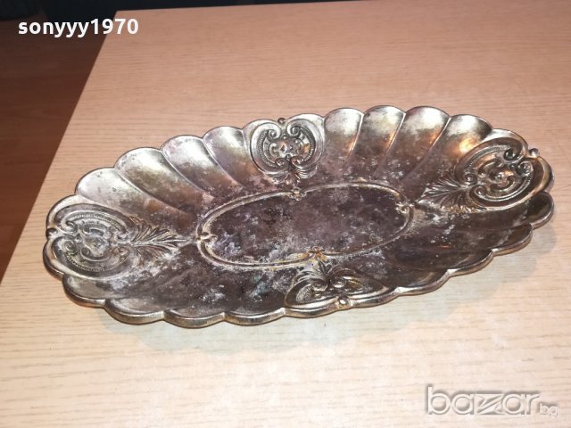 ретро колекция-поднос/чиния-внос швеицария-36х19х5см, снимка 2 - Колекции - 21118434