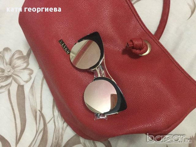 Котешки слънчеви очила черно с бледо розово огледални , снимка 4 - Слънчеви и диоптрични очила - 15060409