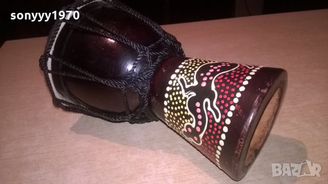 тарамбука 20х14см-дърво/кокос-внос швеицария, снимка 5 - Ударни инструменти - 23671176