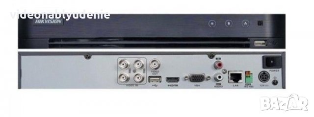 DVR HIKVISION DS-7204HQHI-K1/А Поддържа 4х HD-TVI/AHD/CVI до 2 MPX + 1 IP Камера H.265 Pro+/H.265, снимка 2 - Комплекти за видеонаблюдение - 26000090