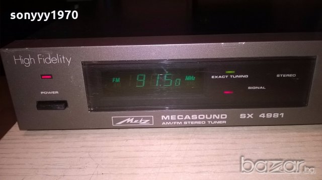metz macasound sx4981-high fidelity-tuner-внос швеицария, снимка 5 - Ресийвъри, усилватели, смесителни пултове - 18549489