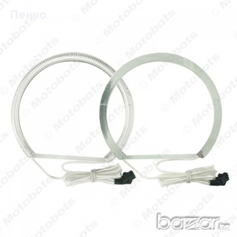 Сини Ангелски очи за BMW E46 Светодиодни фарове 2X131.5mm 2X146mm Angel Eyes, снимка 4 - Аксесоари и консумативи - 20102069