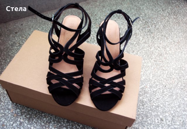 SIMPLY BE дамски елегантни обувки / сандали, черни, снимка 8 - Дамски елегантни обувки - 24838242