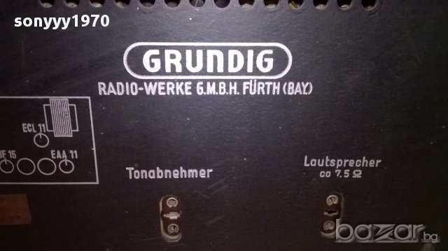 Grundig-380w-tube-receiver-made in germany-внос швеицария, снимка 8 - Ресийвъри, усилватели, смесителни пултове - 13656599