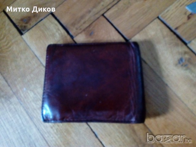 Портфейл Арт-естествена кожа-кафеникав 115-95, снимка 2 - Портфейли, портмонета - 20528076