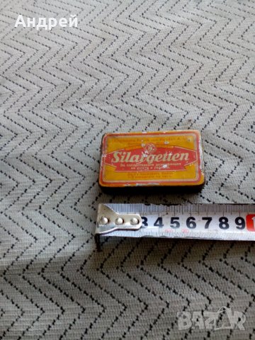 Стара кутия SILARGETTEN, снимка 6 - Антикварни и старинни предмети - 25566202