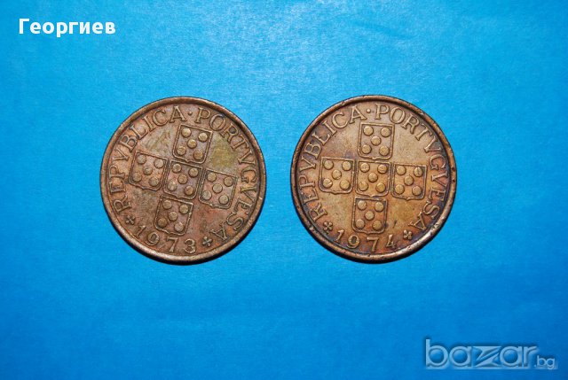 Португалия 50 центавос лот 1974,1973, снимка 2 - Нумизматика и бонистика - 15557664