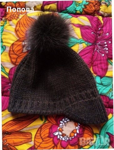  Маркова шапка с лисица, снимка 3 - Шапки - 23408389