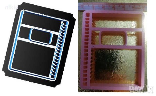 Тетрадка училище пластмасов резец форма за фондан тесто бисквитки