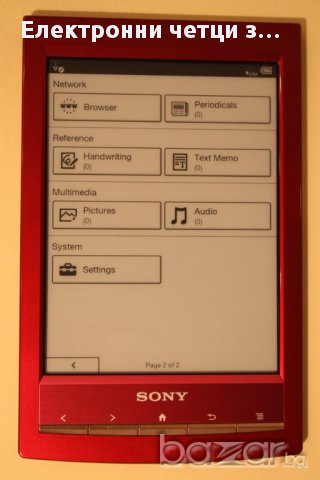 Eлектронен четец/ereader Sony Prs-t1 6" E-ink 2GB WiFi mp3 Audio, снимка 5 - Електронни четци - 10799269