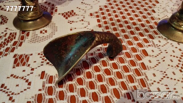 Стара бронзова обувалка, снимка 2 - Антикварни и старинни предмети - 18474553