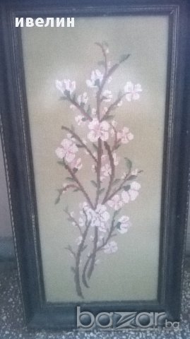 гоблен-цветя, снимка 4 - Гоблени - 16549297