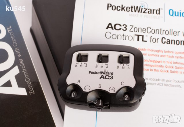 Pocket Wizard AC3 за Canon - за синхронизатор Pocketwizard Канон, снимка 8 - Светкавици, студийно осветление - 23437399