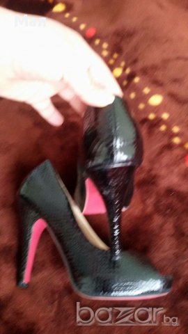 Дамски отворени обувки на ток, снимка 3 - Дамски обувки на ток - 14937282