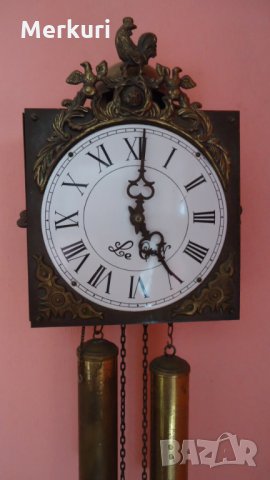 Стар стенен часовник модел Comtoise Haantje "Le Coq", снимка 4 - Антикварни и старинни предмети - 25357565