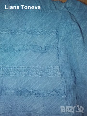 синя лятна блуза, снимка 5 - Тениски - 25213392