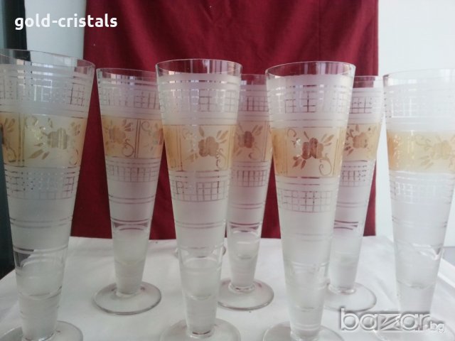 Ретро стъклени чаши вази , снимка 9 - Антикварни и старинни предмети - 20535443