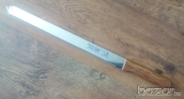 Огромен назъбен домакински нож 49 см -БЗЦ, снимка 6 - Домашни потреби и битова химия - 21070814