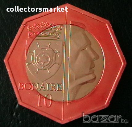 10 долара 2014(дю Дион Батън), Бонер, снимка 2 - Нумизматика и бонистика - 16984241