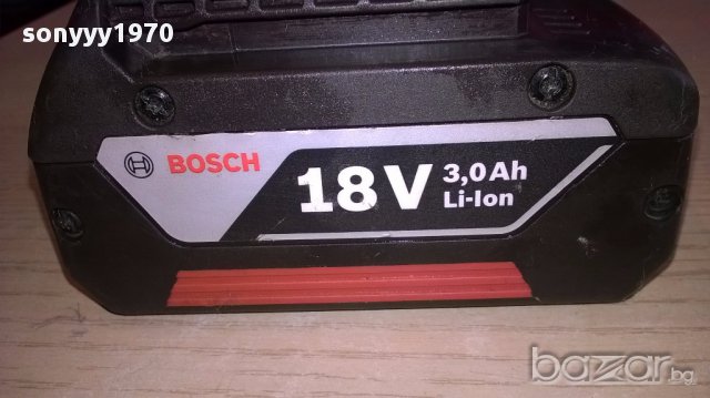 Bosch li-ion battery 18v/3.0ah with led-indication-внос швеицария, снимка 3 - Други инструменти - 17382691