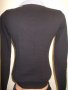 Черен пуловер с яка на риза Benotti S, M р-р, снимка 3