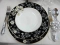 ЧЕРНО И БЯЛО СЕРВИЗ ЗА ХРАНЕНЕ КОСТЕН ПОРЦЕЛАН, снимка 5