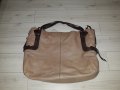 Голяма светлокафява чанта марка Francesco Biasia с къси дръжки, снимка 2