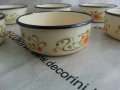 Сервиз метални емайлирани  купи, снимка 3