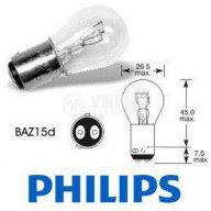 Лампа Philips P21 / 4 W Vision / две светлини, снимка 3 - Аксесоари и консумативи - 13649583