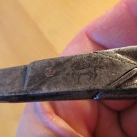 стара немска ножица MANNOS SOLINGEN произв. преди 80г.   - за ценители в много добро състояние за г, снимка 4 - Други инструменти - 14384316
