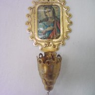 Стар иконостас от цветен метал, снимка 1 - Антикварни и старинни предмети - 14766902