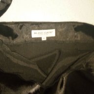 Черен сатенен потник с гол гръб и сатенена пола, цвят шампанско, М размер, снимка 2 - Поли - 15334285