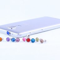 Тапичка за прах кристал за 3.5мм жак iPhone, Samsung, Xiaomi, Huawei и др., снимка 2 - Селфи стикове, аксесоари - 16478696