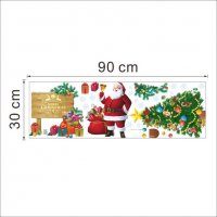 Christmas  Santa Claus Коледен Дядо Коледа стикер постер за стена и мебел  лепенка декор, снимка 2 - Други - 20280156