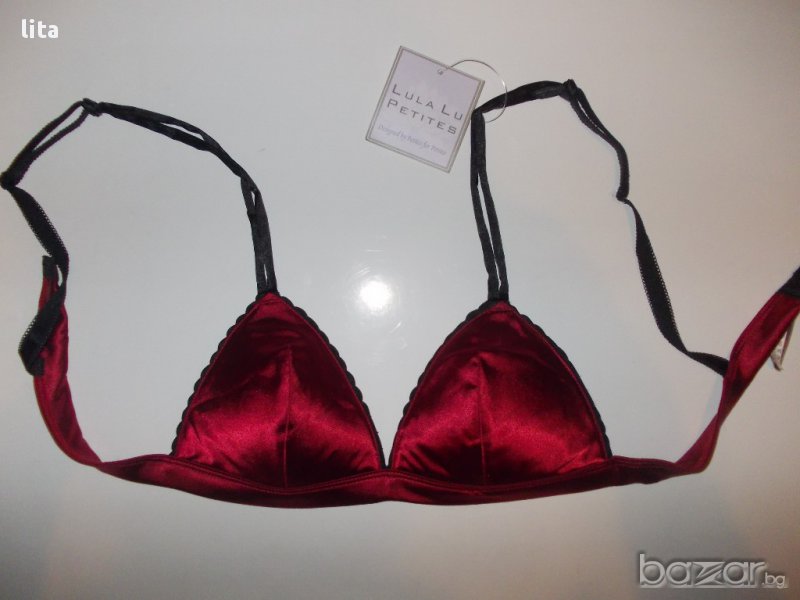 Сатенен оригинален сутиен LulaLu petites Размер 36AA (≈ 1), снимка 1