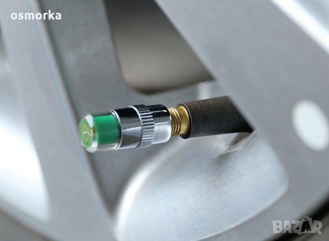 4 капачки за гуми с индикация за налягането вентили кола велосипед мотоциклет, снимка 4 - Аксесоари и консумативи - 23310962