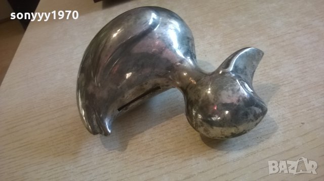 АНТИК-пате-метал/сребро-антика-касичка-внос швеицария 14х12х8см-, снимка 6 - Колекции - 24312041