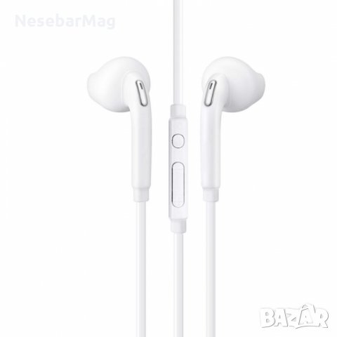 Нови слушалки с микрофон за мобилен телефон - бели