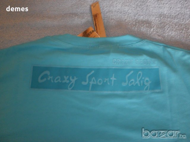  Луксозна тениска за момче в цвят тюркоаз-нова,размер 140, снимка 4 - Детски тениски и потници - 18605588